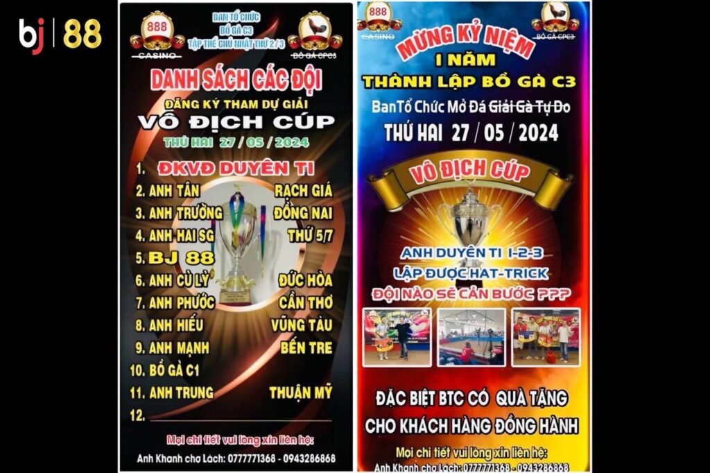 Đá Gà Trực Tiếp CPC3 1 đá gà bj88